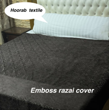 King Size Emboss Razai Cover – Premium Textured Bedding (Pepsi Colour)
