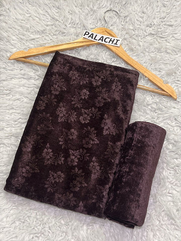 KOREAN VELVET 2PC KV-03 ( Chocolate )
