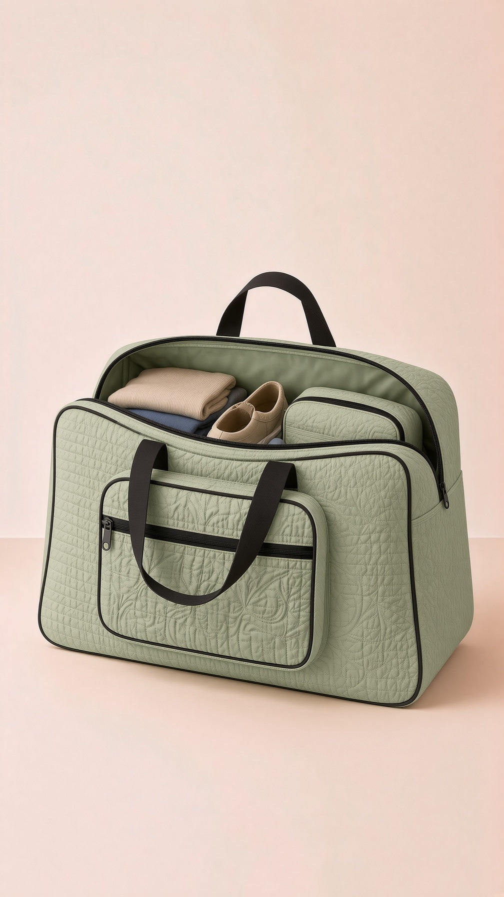 Signature Carry Ease Quilted Bag - Storage & Travelling Bag [Olive Green]