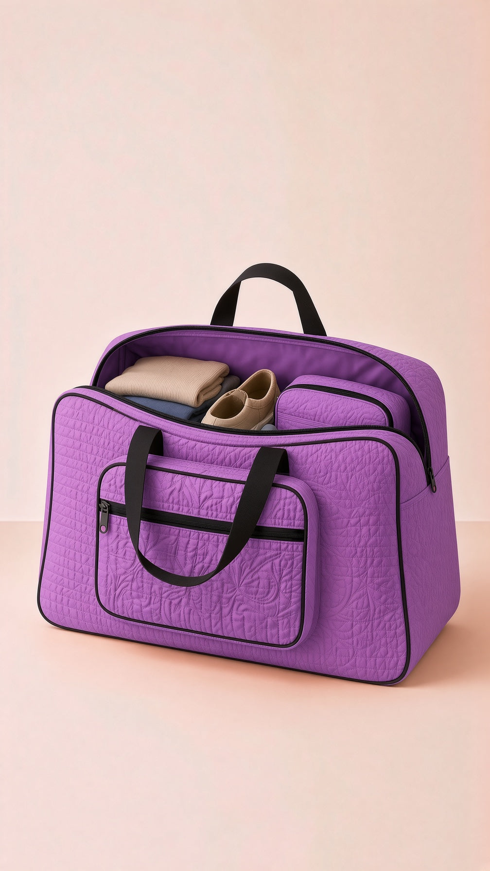 Signature Carry Ease Quilted Bag - Storage & Travelling Bag [Purple]