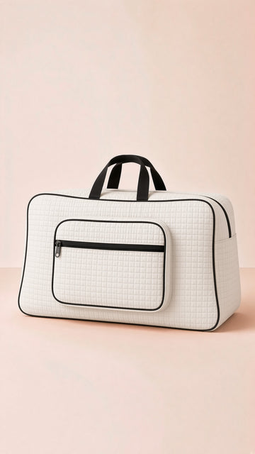 Signature Carry Ease Quilted Bag - Storage & Travelling Bag [White]